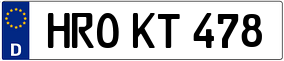 Trailer License Plate